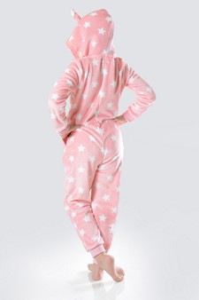 Kid's Pink Star Owl Onesie style 7