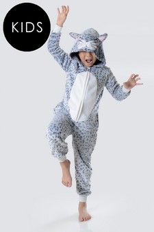 Kid's Leopard Animal Onesie Pajama