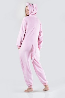 Women's Pink Piggy Animal Onesie Pajama style 4