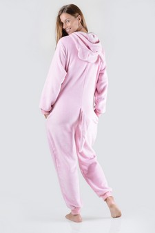 Women's Pink Piggy Animal Onesie Pajama style 5