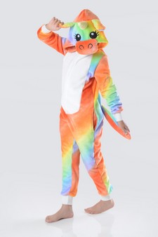 Kid's Tie Dye Striped Unicorn Onesie style 4