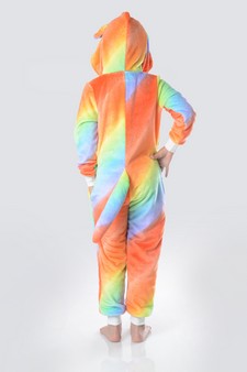 Kid's Tie Dye Striped Unicorn Onesie style 6