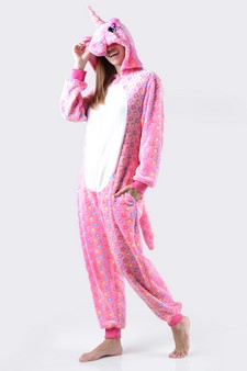 Women's Pink Star Unicorn Onesie style 5