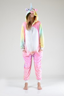 Plush Tie Dye Unicorn Animal Onesie Pajama style 5