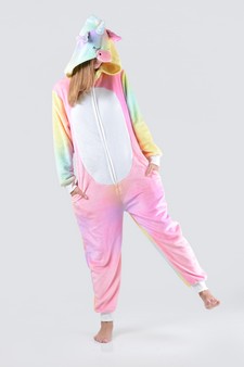 Plush Tie Dye Unicorn Animal Onesie Pajama style 6