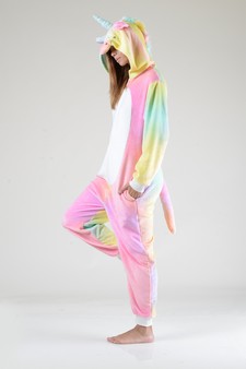 Plush Tie Dye Unicorn Animal Onesie Pajama style 8