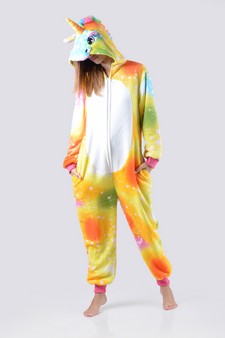 Plush Star Print Unicorn Animal Onesie style 4