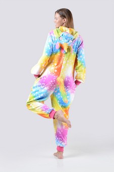 Plush Star Print Unicorn Animal Onesie style 6