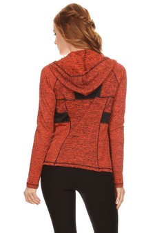 Women's Active Wear Zip Up Jacket With Hoodie style 4
