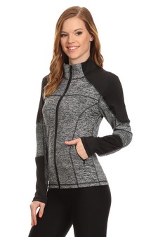 Women's Active Wear Zip Up Jacket style 2