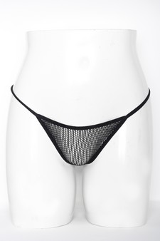 Women's Black Lingerie Fishnet G-String style 3