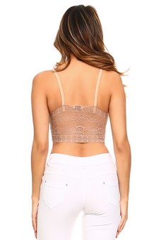 Lace Bralette with Front X Detail style 3