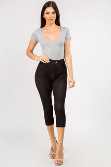 Scoopneck Short Sleeve Seamless Bodysuit style 5