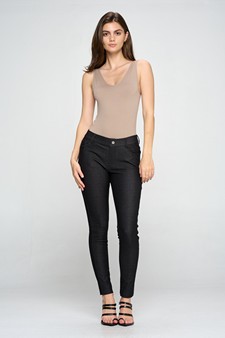 Reversible V-Neck Basic Tank Top Bodysuit style 3