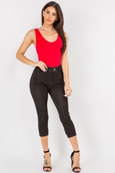 Reversible V-Neck Basic Tank Top Bodysuit style 5