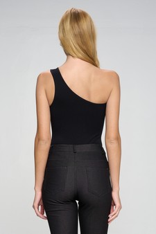 One Shoulder Asymmetrical Tank Bodysuit style 4