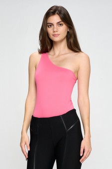 One Shoulder Asymmetrical Tank Bodysuit style 2