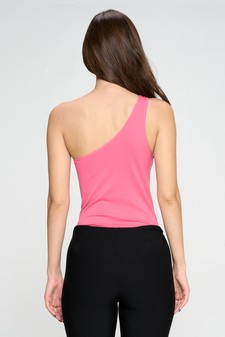 One Shoulder Asymmetrical Tank Bodysuit style 3