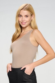 One Shoulder Asymmetrical Tank Bodysuit style 3