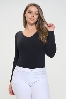 Women’s Seamless Body Contour Long Sleeve Bodysuit style 2