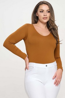 Women’s Seamless Body Contour Long Sleeve Bodysuit style 4