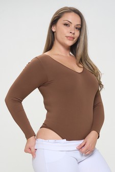 Women’s Seamless Body Contour Long Sleeve Bodysuit style 4