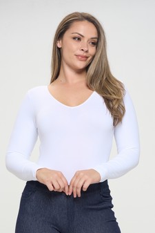 Women’s Seamless Body Contour Long Sleeve Bodysuit style 2