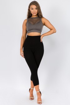 High Waist Compression Capri Leggings style 2