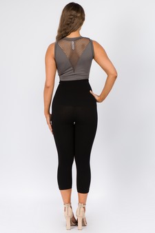 High Waist Compression Capri Leggings style 4