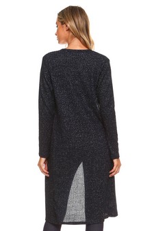 Long Sleeve Ribbed Shimmer Cardigan style 3