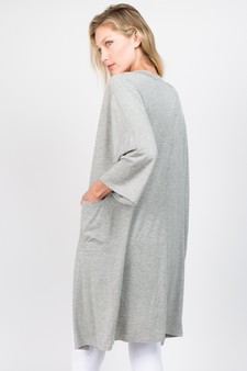 Women's Long Sleeve Knit Wrap Cardigan with Pockets style 3