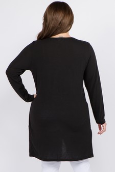Women's Long Sleeve Knit Wrap Cardigan with Pockets style 3