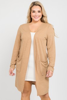 Women's Long Sleeve Knit Wrap Cardigan with Pockets style 2