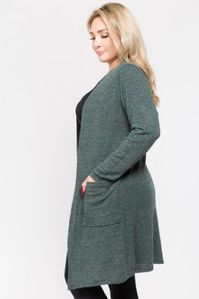 Women's Long Sleeve Knit Wrap Cardigan with Pockets style 2