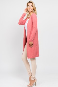 Women's Long Sleeve Knit Wrap Cardigan with Pockets style 3