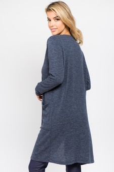 Women's Long Sleeve Knit Wrap Cardigan with Pockets style 3