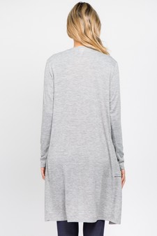 Women's Long Sleeve Knit Wrap Cardigan with Pockets style 3