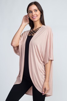 Women's Short Sleeve Open Front Cardigan style 2