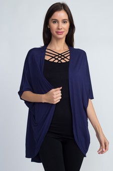 Women's Short Sleeve Open Front Cardigan style 2