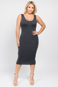 Scoop Neckline Body-Con Dress style 4