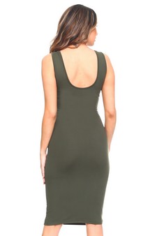 Scoop Neckline Body-Con Dress style 3