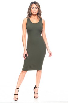 Scoop Neckline Body-Con Dress style 4