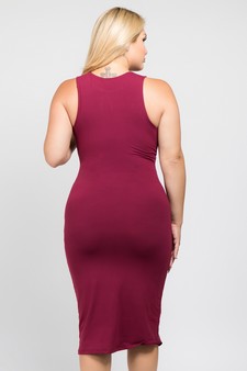 Women's Crew Neckline Body-Con Dress style 3