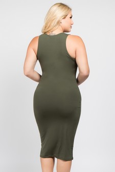 Women's Crew Neckline Body-Con Dress style 3