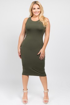 Women's Crew Neckline Body-Con Dress style 4