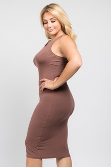 Women's Crew Neckline Body-Con Dress style 2