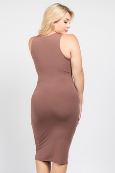 Women's Crew Neckline Body-Con Dress style 3