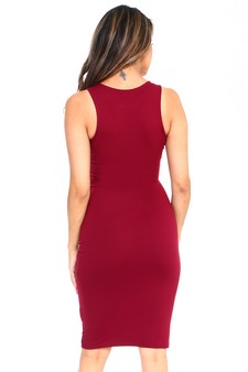 Women's Crew Neckline Body-Con Dress style 3