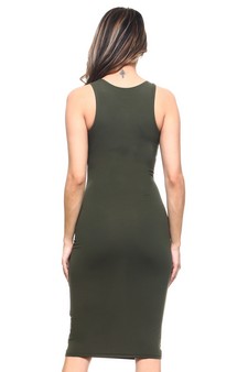 Women's Crew Neckline Body-Con Dress style 3