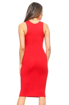 Women's Crew Neckline Body-Con Dress style 3